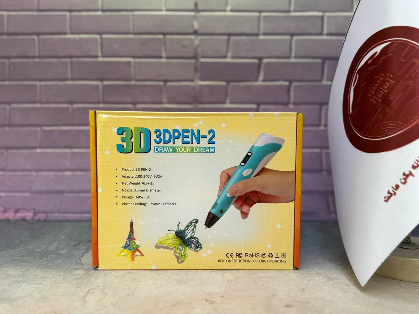 قلم سه بعدی ZPen مدل ZD-PEN2 و سه عدد فیلامنت