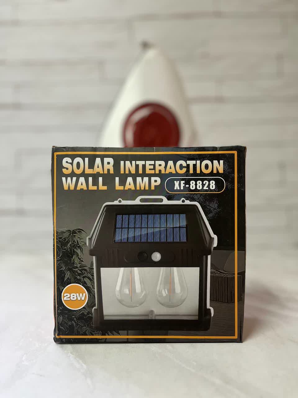 لامپ دیواری خورشیدی شارژی سنسور دار (لامپ دیواری سولار) Solar Interaction Wall Lamp